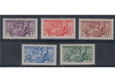 MONACO 1955 Knight in armour 5v MNH**