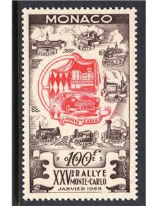 MONACO 1955 Monte Carlo Rally MNH**