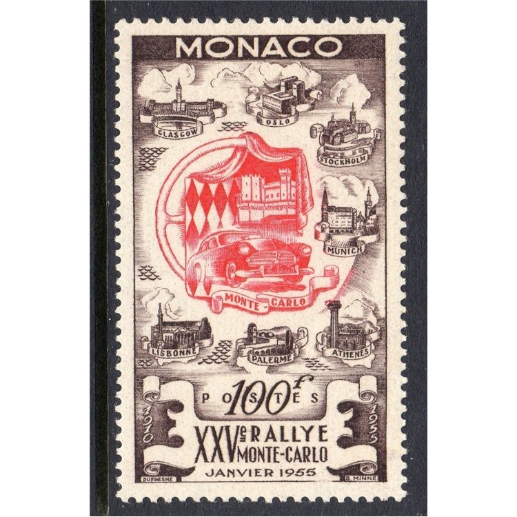 MONACO 1955 Rally di Montecarlo MNH**
