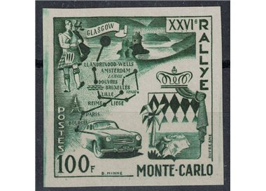 MONACO 1956 Monte Carlo Rally, luxury trial MNH**
