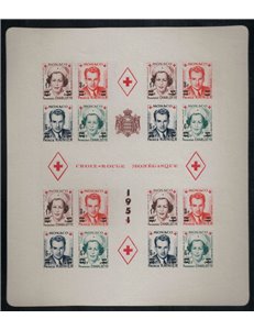 MONACO 1951 Red Cross, imperforated s/s MNH**