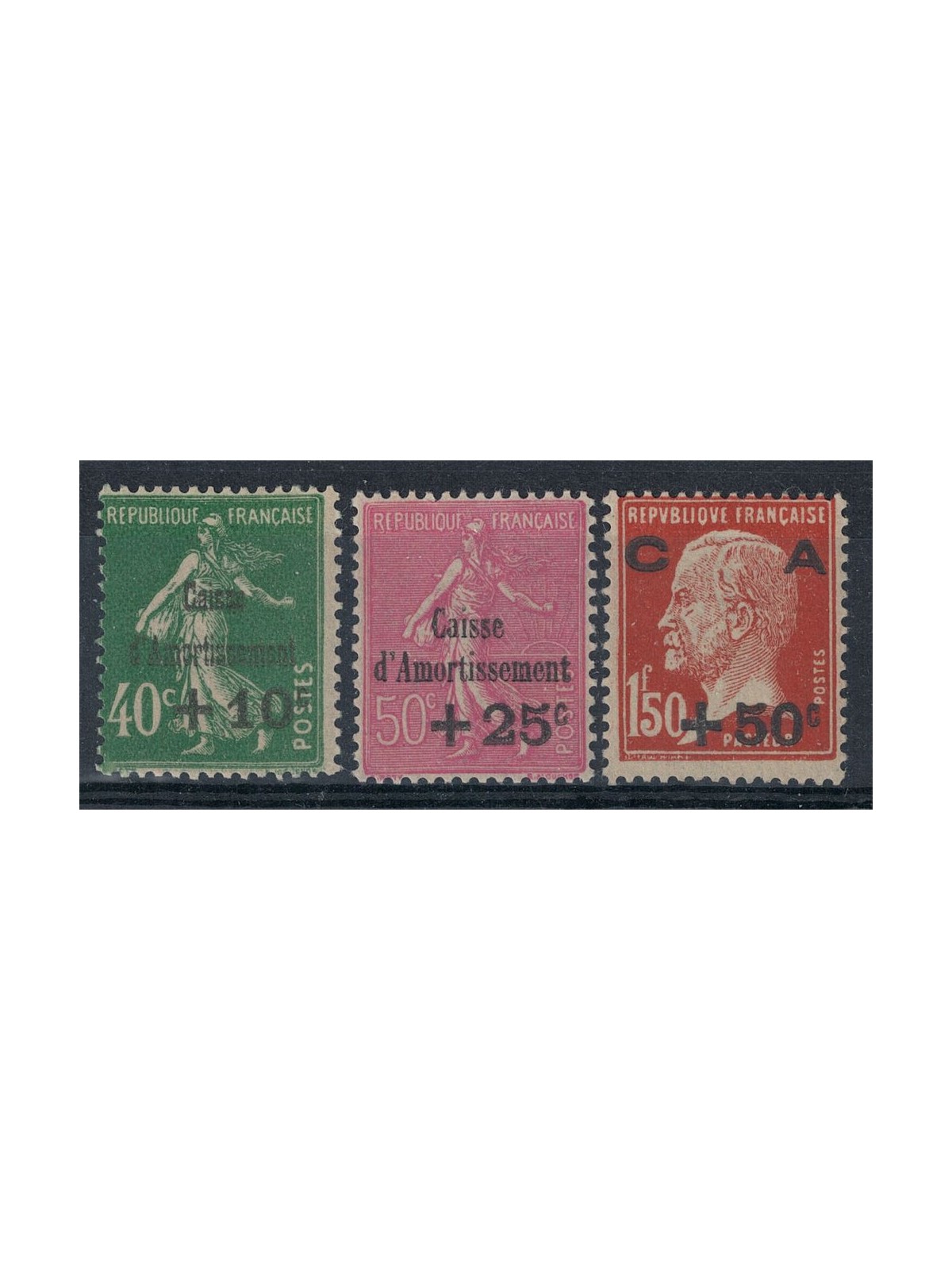 FRANCIA 1929 Pro cassa d'ammortamento 3v MH*
