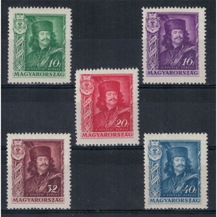 HUNGARY 1935 Francis II Rákóczi 5v MH*