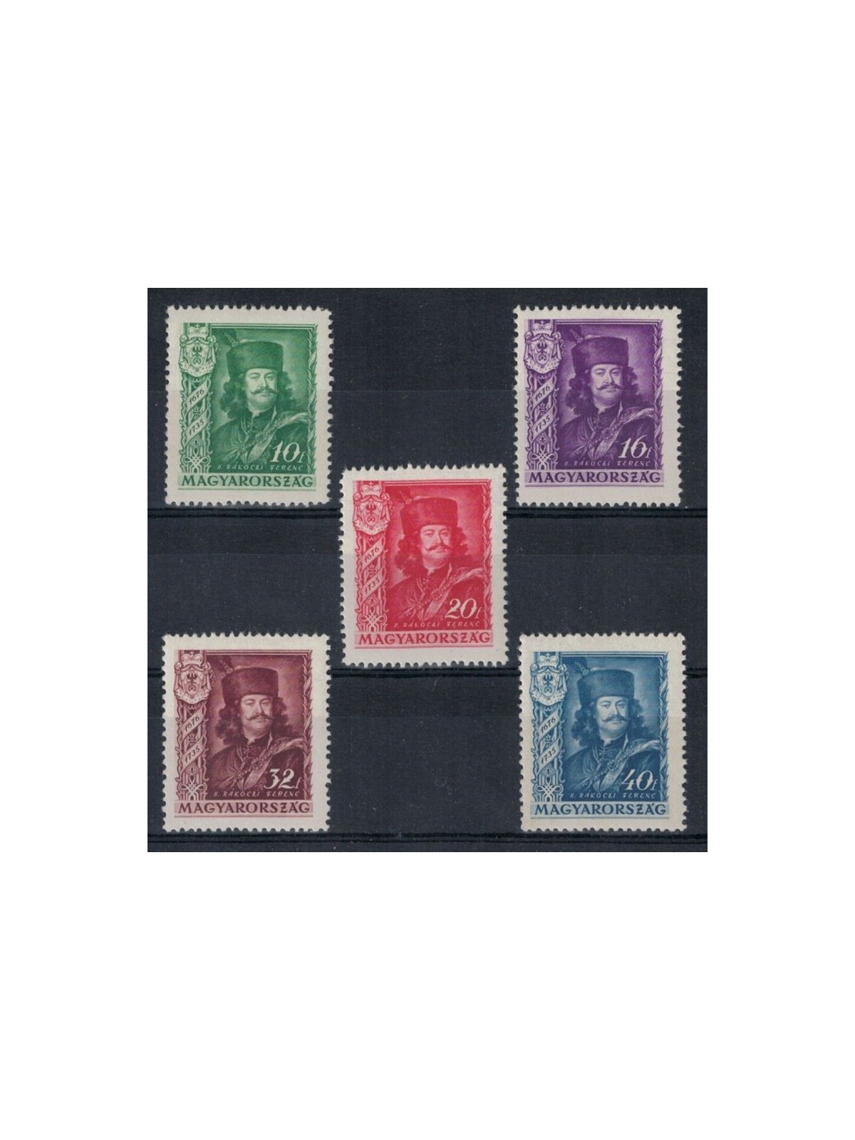 HUNGARY 1935 Francis II Rákóczi 5v MH*