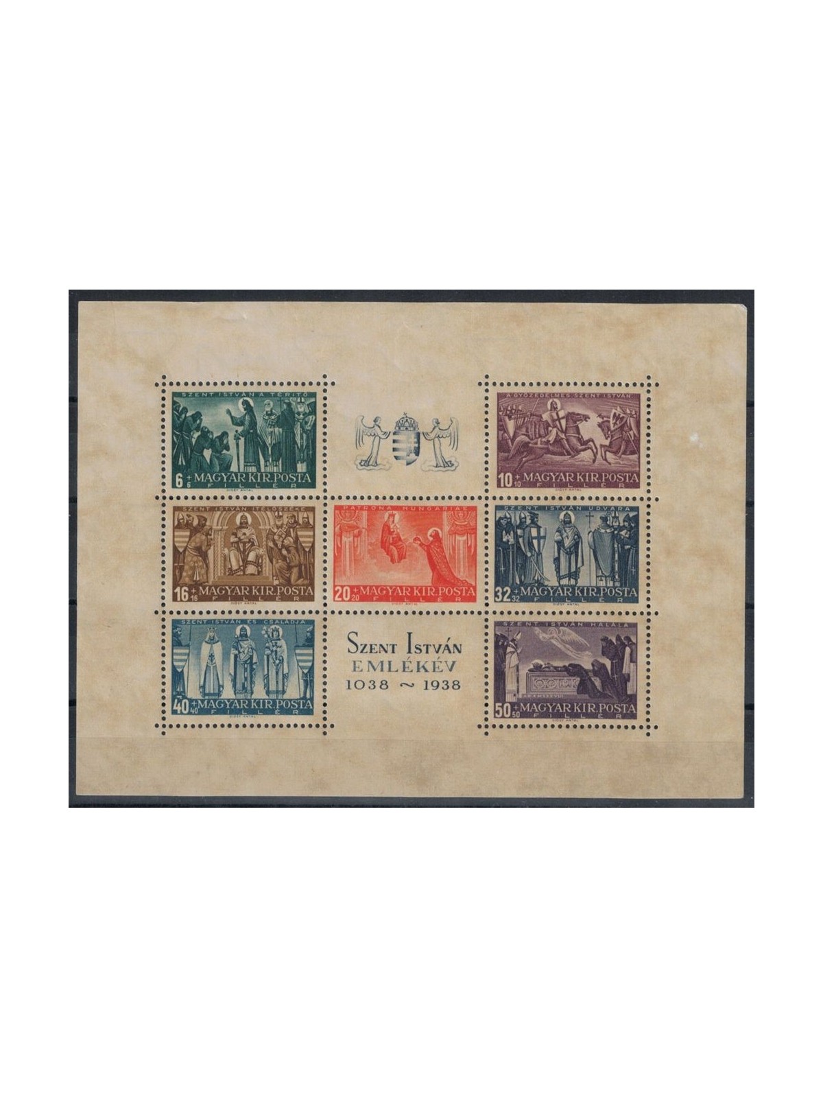 UNGHERIA 1938 Congresso Eucaristico Internazionale BF MNH**