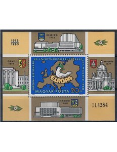 HUNGARY 1980 Security Conference KSZE (ND) s/s MNH**