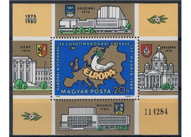HUNGARY 1980 Security Conference KSZE (ND) s/s MNH**