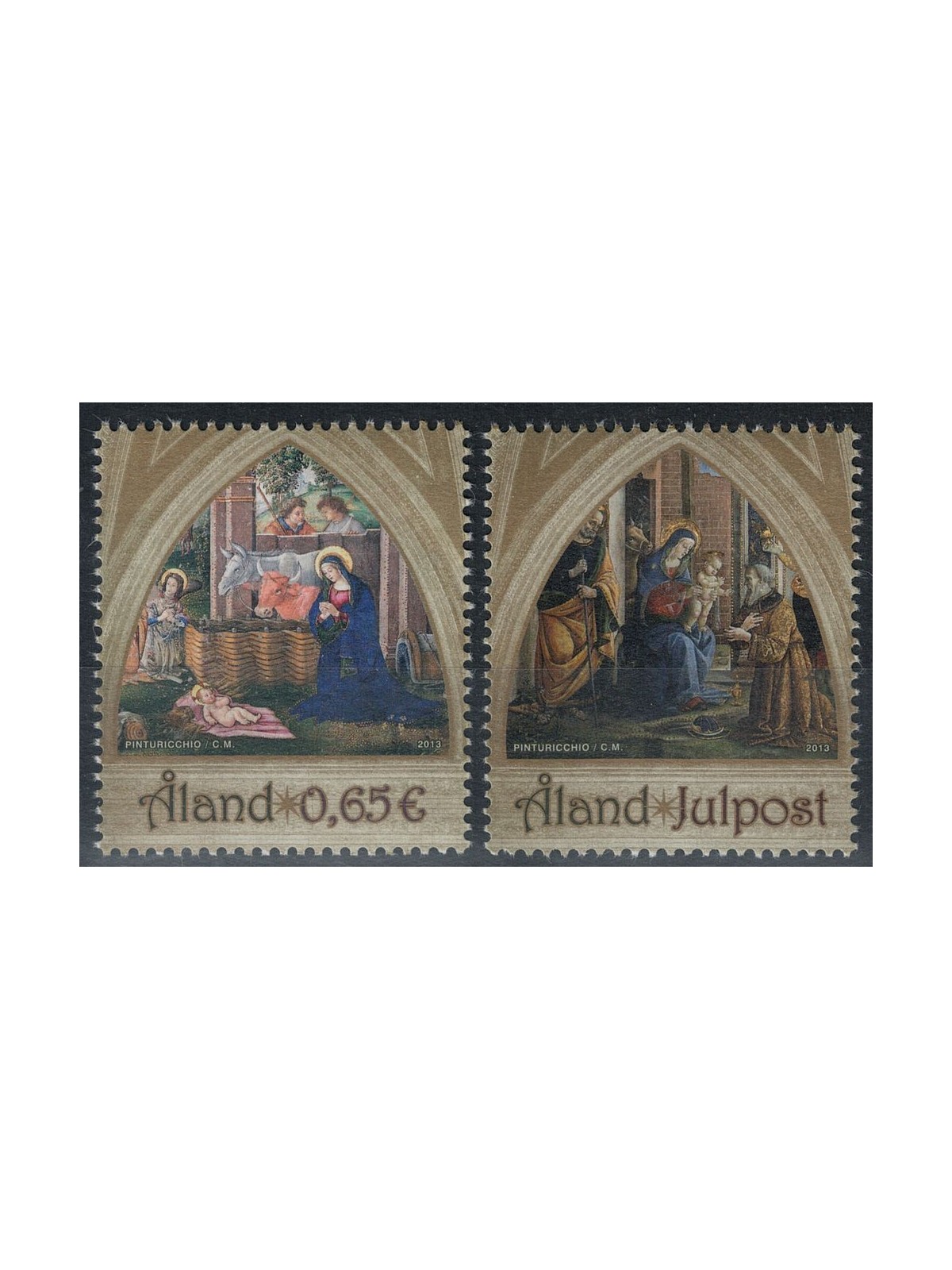 ALAND 2013 Natale 2v MNH**