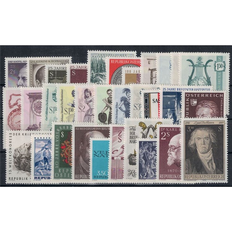 AUSTRIA 1970 Complete vintage 32v MNH**