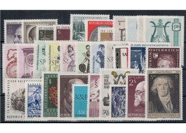 AUSTRIA 1970 Annata completa 32v MNH**