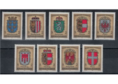 AUSTRIA 1976 Millenario dello Stato Austriaco 9v MNH**