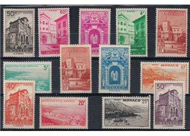 MONACO 1948-49 Various views 13v MNH**