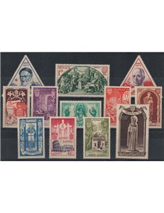 MONACO 1951 Holy Year 12v MNH**