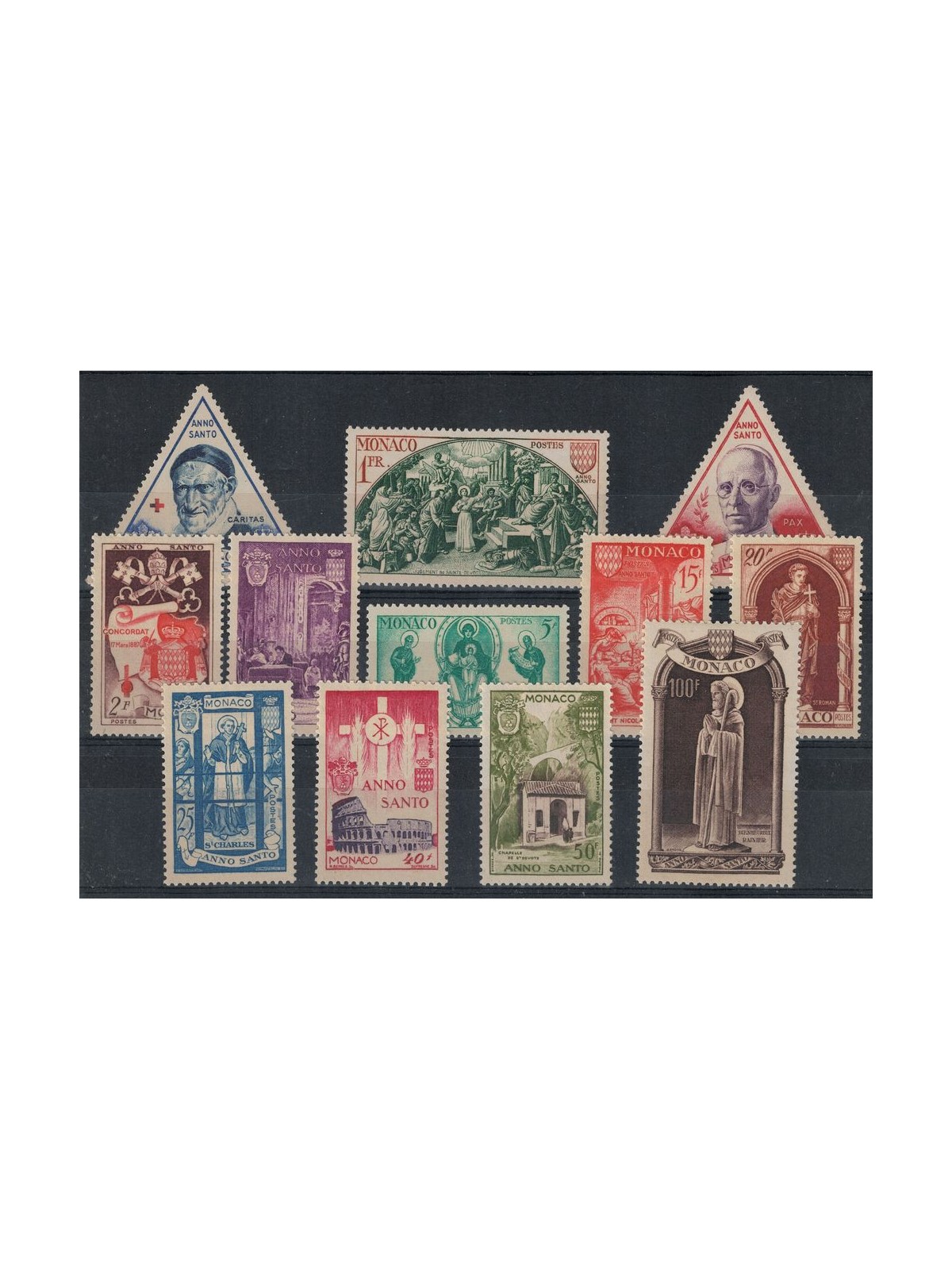 MONACO 1951 Anno Santo 12v MNH**
