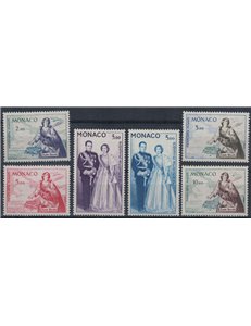 MONACO 1960-61 Ritratto dei Principi e Santa Devota, posta aerea 6v MNH**
