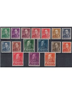 NORWAY 1958-60 Effigy of King Olav V 16v MNH**