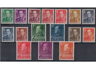 NORWAY 1958-60 Effigy of King Olav V 16v MNH**