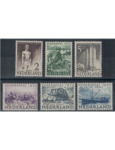 NETHERLANDS 1950 Charity, summer series, various subjects 6v MNH**