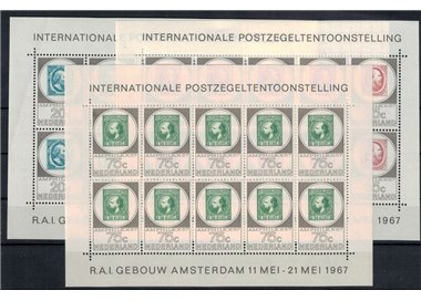 NETHERLANDS 1967 Amphilex, philatelic exhibition 3 m/s MNH**