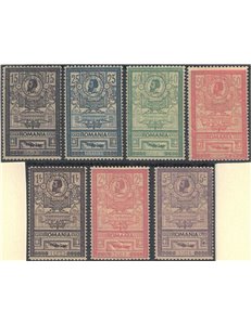 ROMANIA 1903 Inaugurazione Ufficio delle Poste 7v MH* ©
