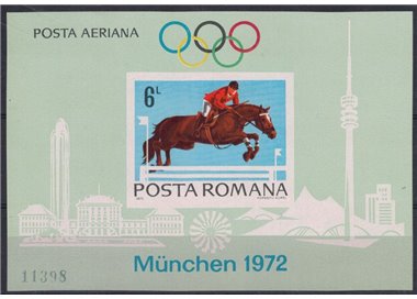 ROMANIA 1972 Summer Olympic Games s/s MNH**