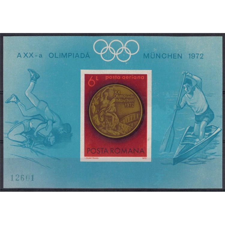 ROMANIA 1972 Medaglie ai Giochi Olimpici BF MNH**