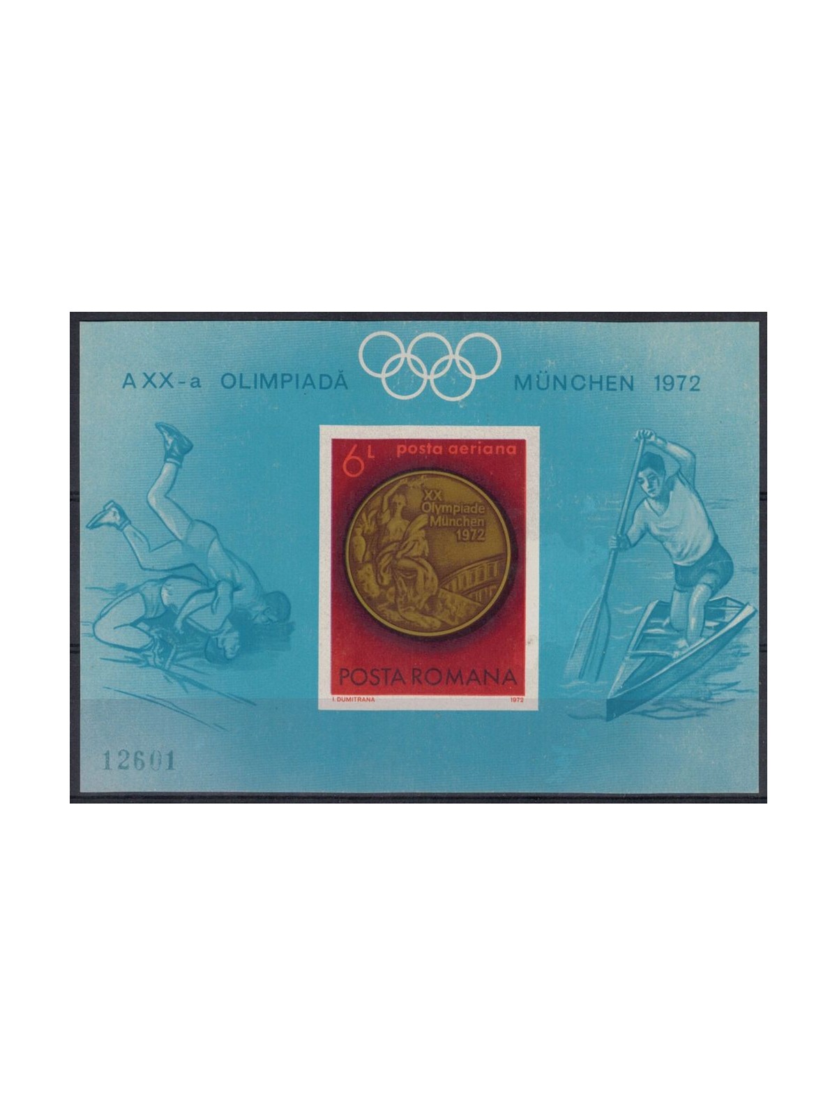 ROMANIA 1972 Olympic Games Medals s/s MNH**