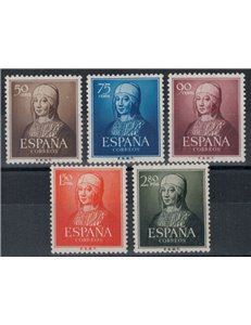 SPAIN 1951 Queen Isabella the Catholic 5v MNH**