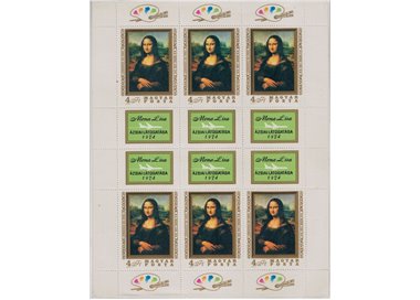 HUNGARY 1974 Mona Lisa m/s MNH**