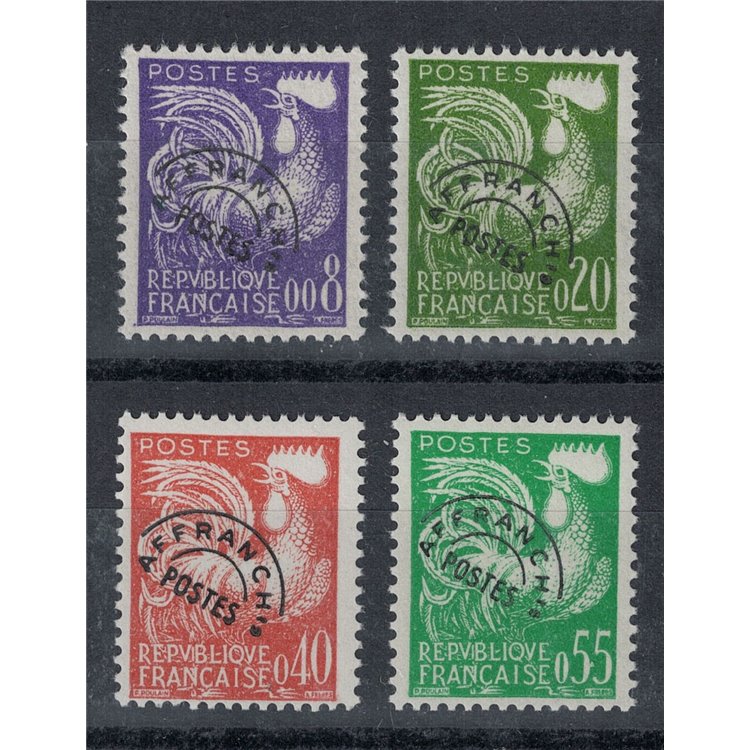 FRANCIA 1960 Preannullati (Galli) 4v MNH**