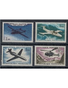 FRANCE 1960 Prototypes and models of aeroplanes, airmail 4v MNH**