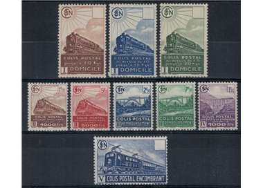 FRANCE 1941-42 Postal parcels 9v MH*