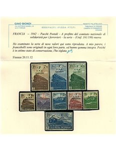 FRANCIA 1942 Pacchi postali 9v MNH**