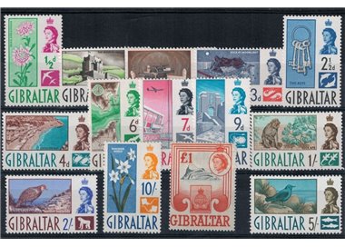 GIBILTERRA 1960 Effigie della Regina Elisabetta e vedute 14v MNH**