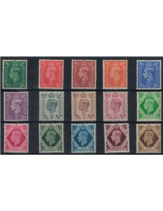 GREAT BRITAIN 1937-47 Ordinary series, effigy of King George VI 15v MNH**