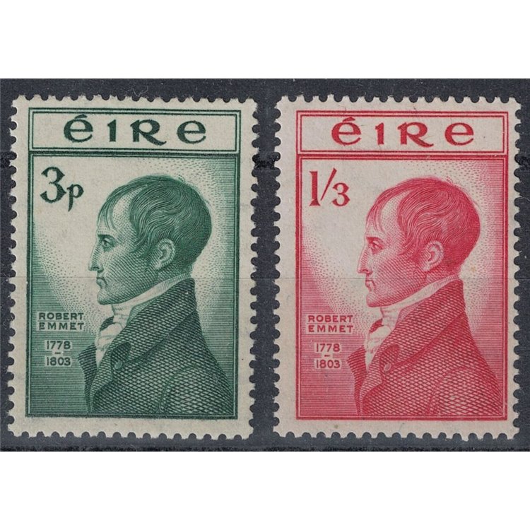 IRELAND 1953 Robert Emmet Anniversary 2v MNH**