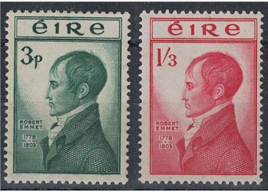 IRELAND 1953 Robert Emmet Anniversary 2v MNH**