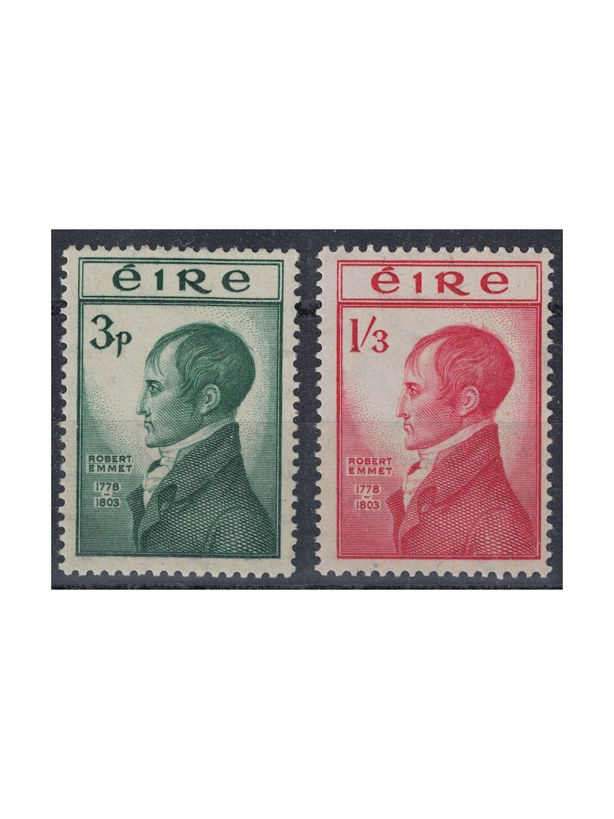 IRELAND 1953 Robert Emmet Anniversary 2v MNH**