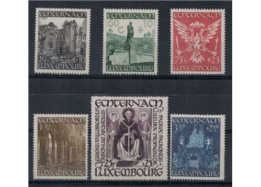 LUSSEMBURGO 1947 Abbazia di San Willibrord 6v MNH**