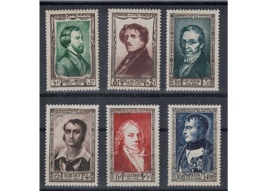 FRANCIA 1951 Celebrità del XIX secolo 6v MNH**