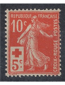 FRANCIA 1914 Pro Croce Rossa MNH**
