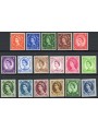GREAT BRITAIN 1955-56 Effigy of Elizabeth II 17v MNH**