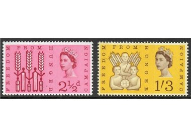 GREAT BRITAIN 1963 Campaign against hunger 2v MNH**