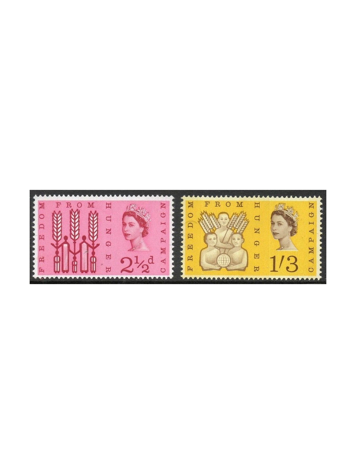 GREAT BRITAIN 1963 Campaign against hunger 2v MNH**
