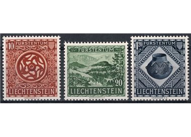 LIECHTENSTEIN 1953 Museo nazionale di Vaduz 3v MNH**