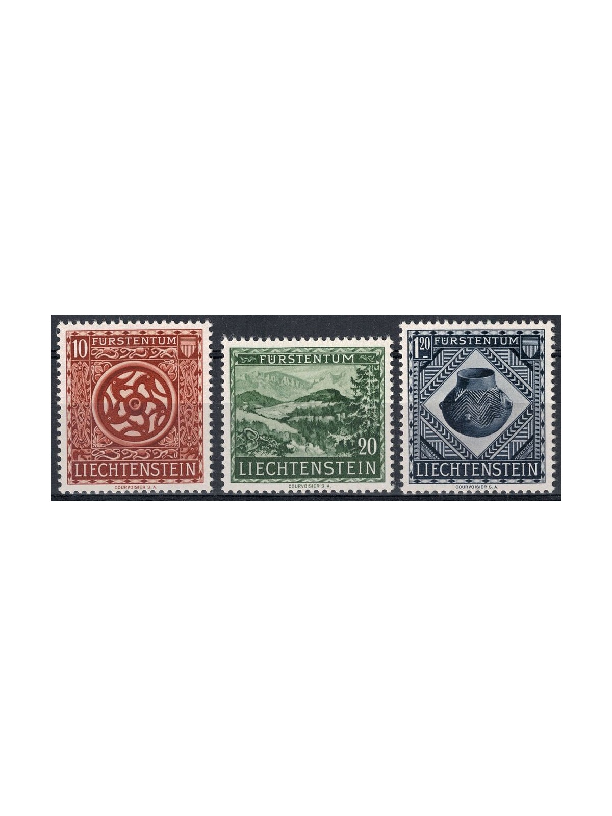 LIECHTENSTEIN 1953 Vaduz National Museum 3v MNH**