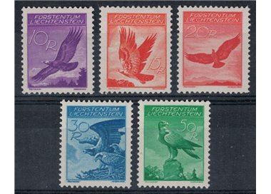 LIECHTENSTEIN 1934-35 Aquila Reale 5v MH*