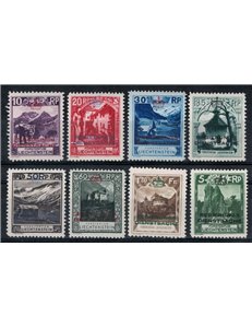LIECHTENSTEIN 1932 Official Stamps 8v MH*