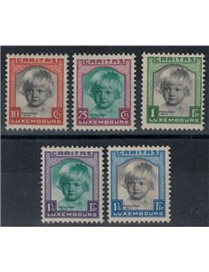 LUSSEMBURGO 1931 Caritas, pro infanzia 5v MNH**