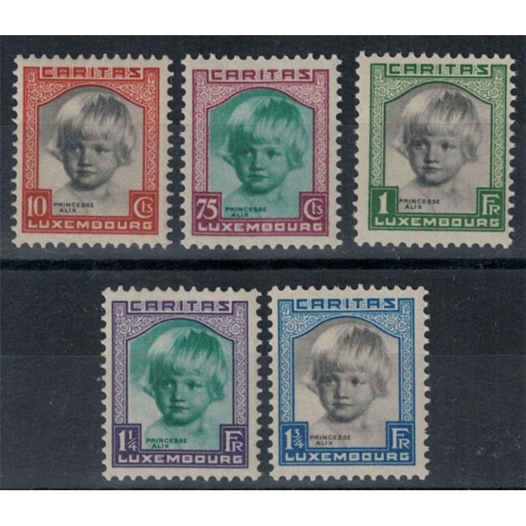 LUSSEMBURGO 1931 Caritas, pro infanzia 5v MNH**